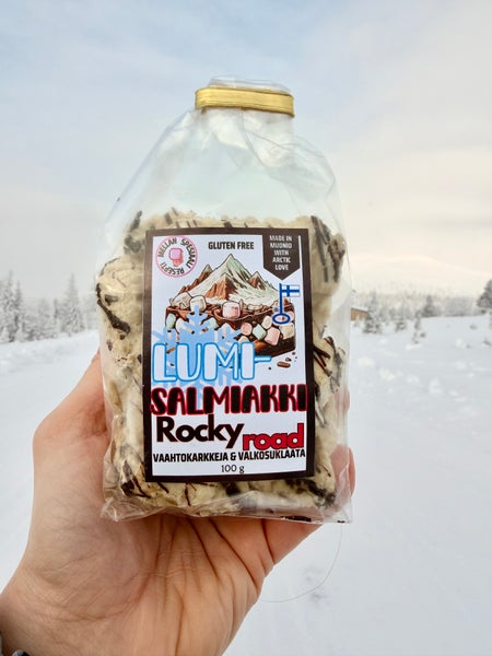 Lumi-salmiakki rocky road
