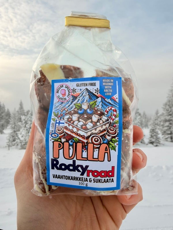 Pulla rocky road vaahtokarkkisuklaa